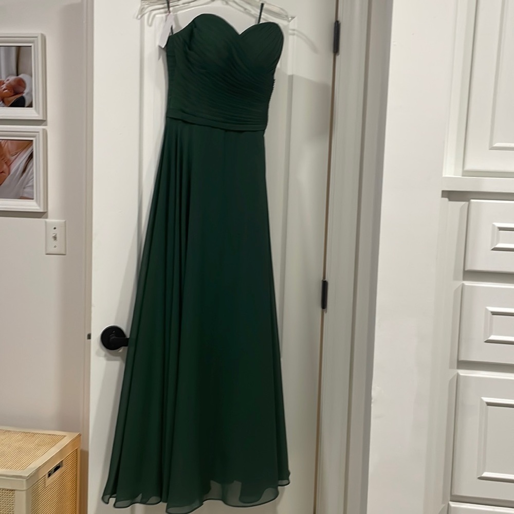 Emerald green gown